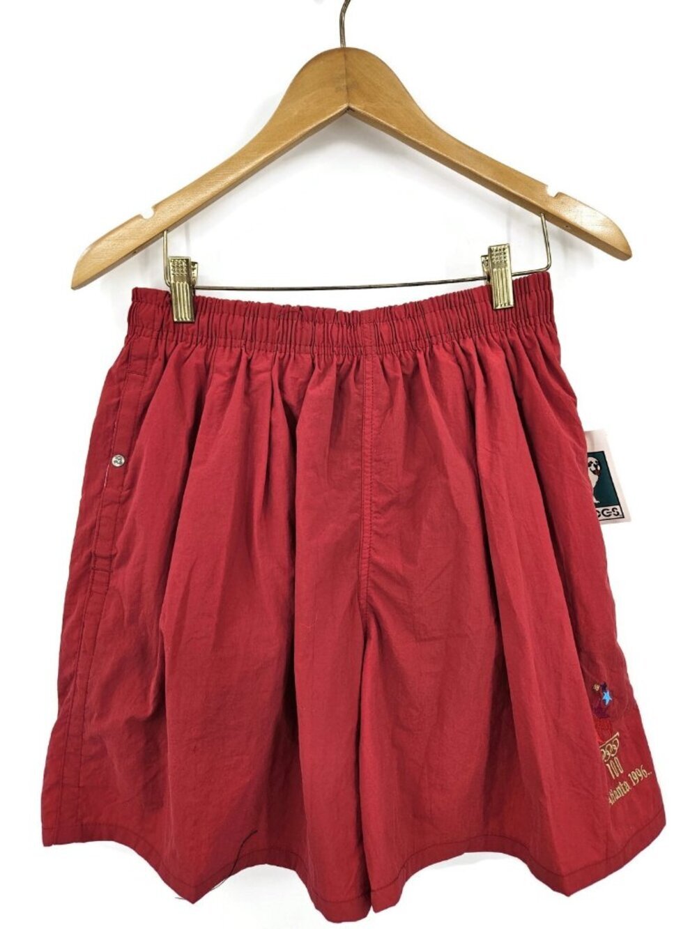 VTG Deadstock Big Dog Red Swim Trunks Mens M 1996 Atlanta Olympics